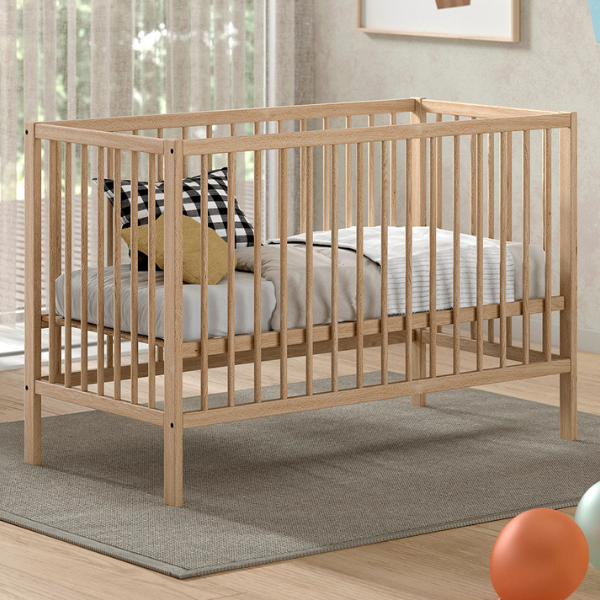 Lit bébé Dino | 60x120cm | réglable | bois de pin