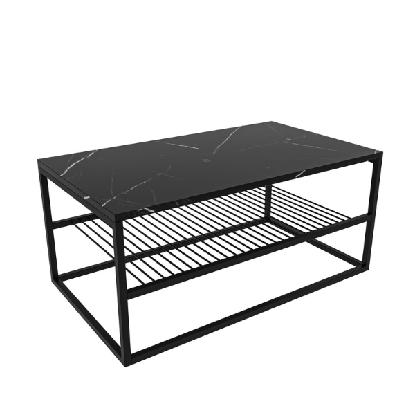 Asude Table basse | 100 % MÉLAMINE | Noir