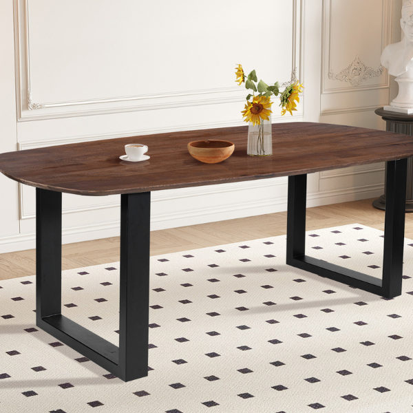 Table à manger Tommy 220x100 cm - ovale danoise - bois de magnolia