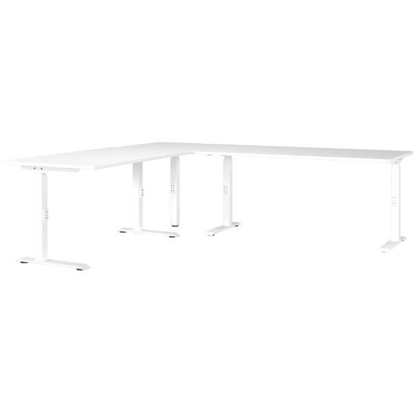 Bureau d'angle Hermoso | 260 x 200 x 71 cm | Blanc