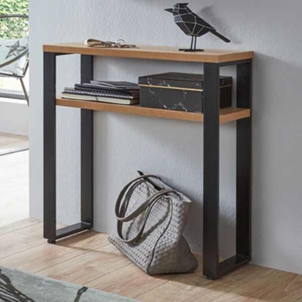 Table d'appoint | 70 x 28 x 75 cm | Design Anthracite Oak