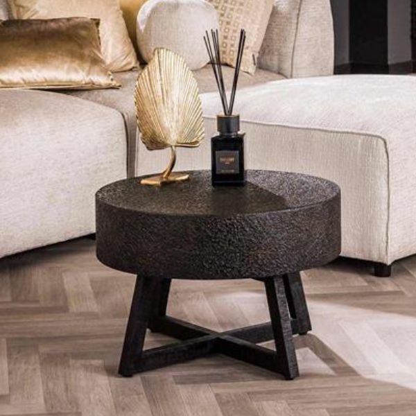 Table basse Veerman | Ø60 x 40 cm | Design Bulky Ferro