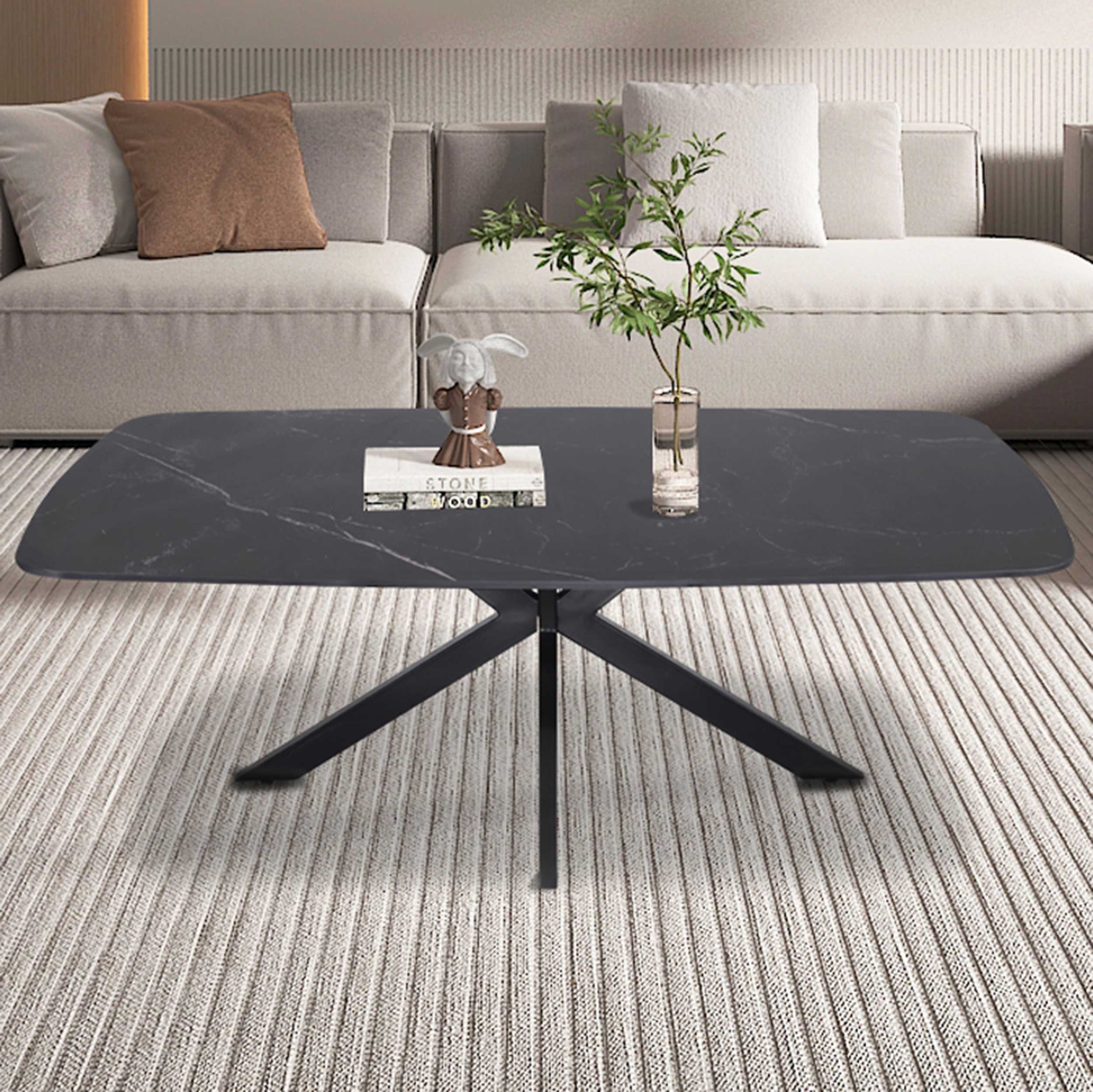 Table basse Helios | 130 x 70 x 45 cm | Noir