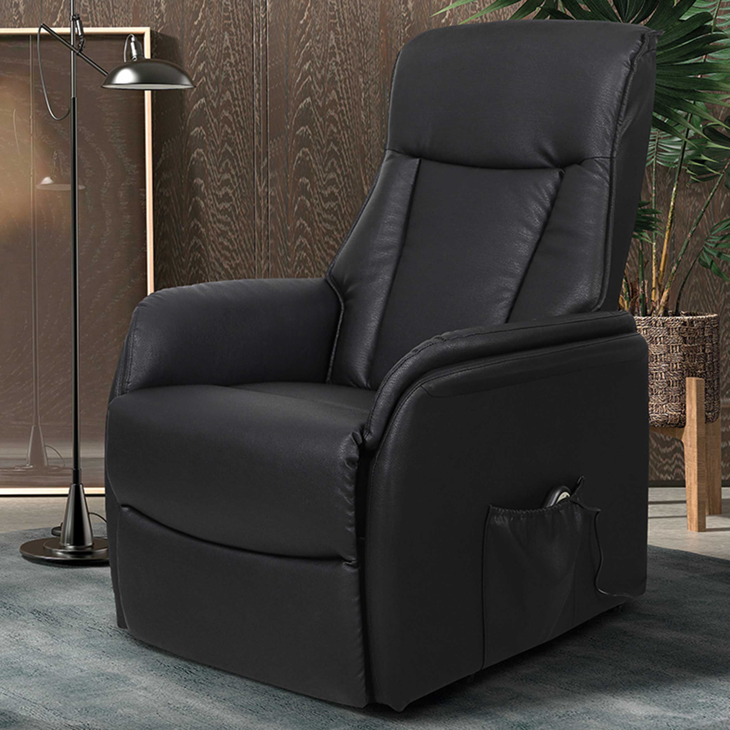 Fauteuil relax électrique Miranda-noir