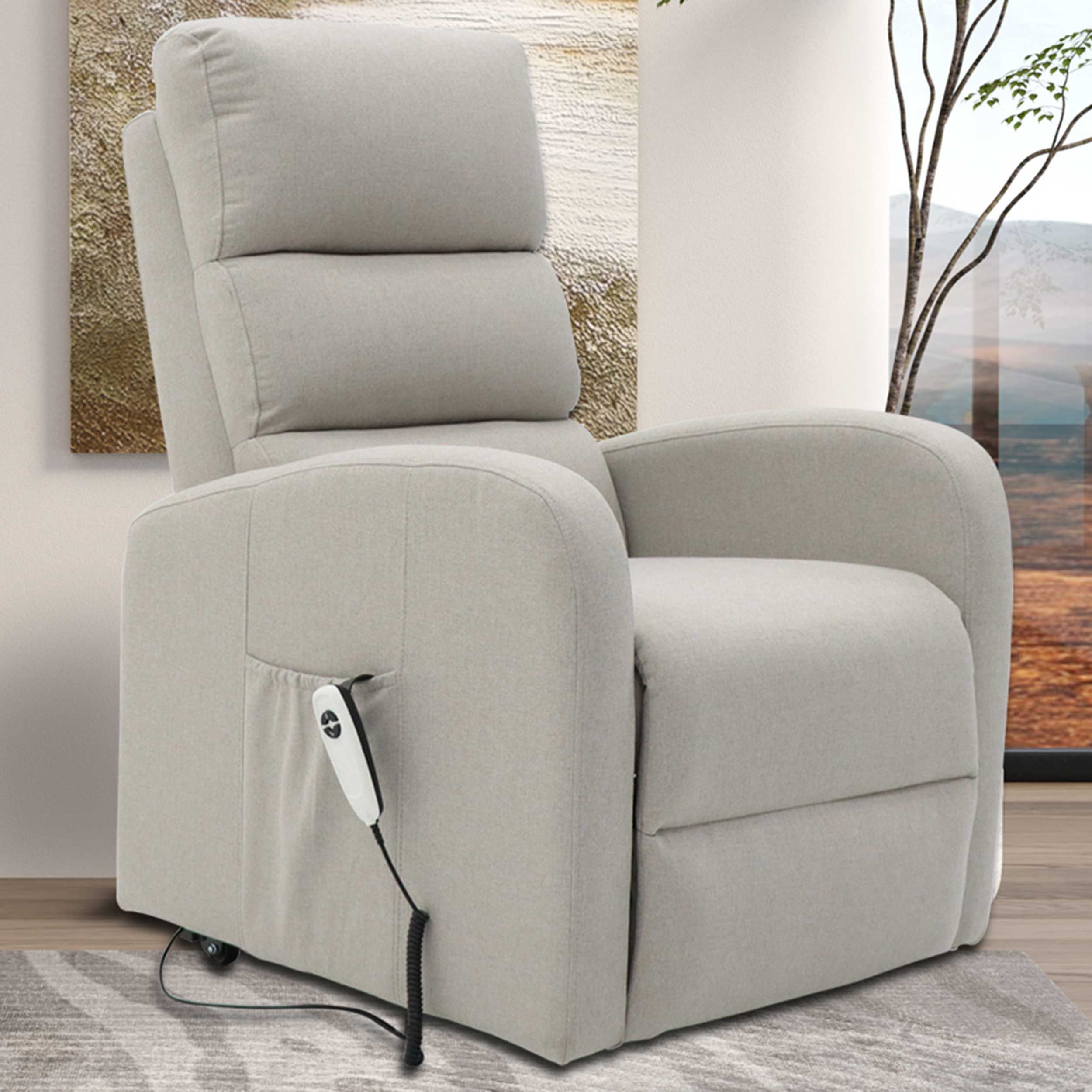 Fauteuil relax électrique Bruges | 73 x 85 x 106 cm | Beige