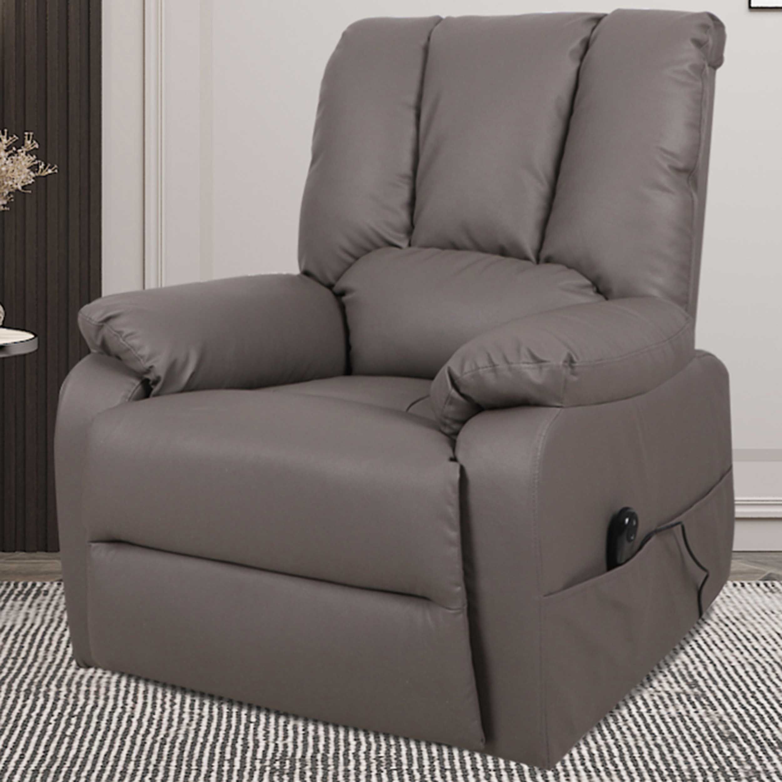 Fauteuil relax Osaka avec releveur | réglable électriquement | taupe