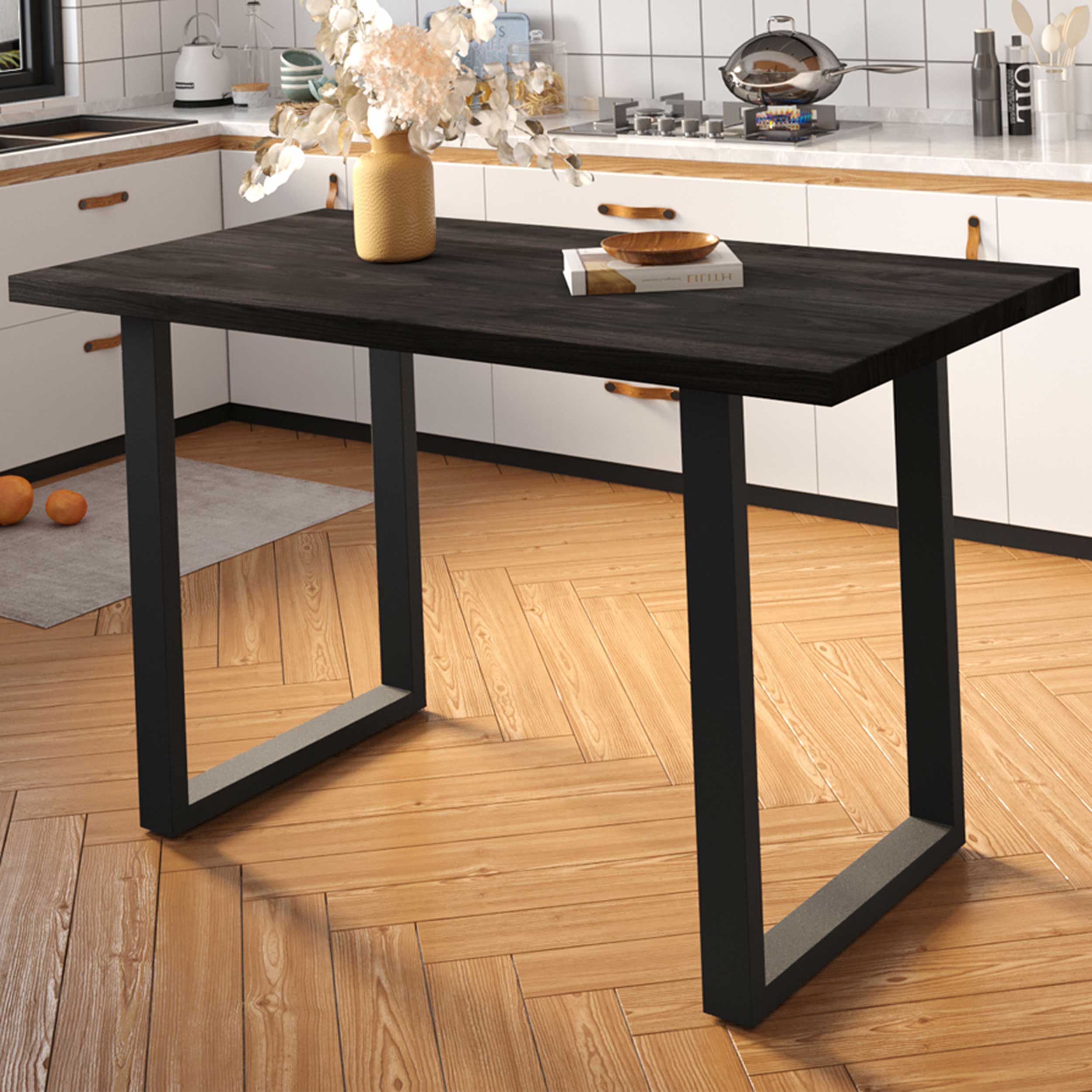 Table de bar Nicola | 160 x 80 x 93 cm | Noir