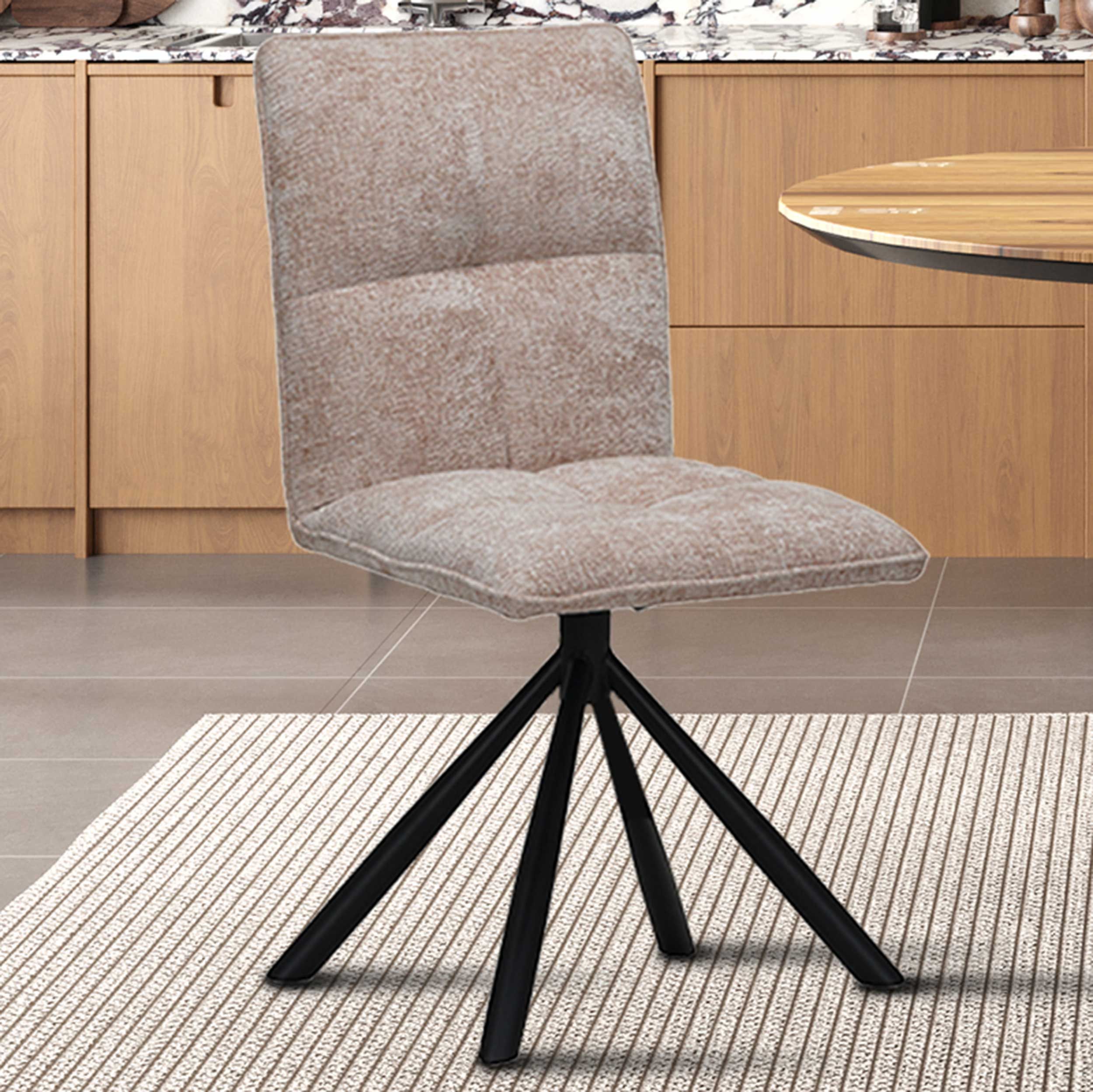 Chaise pivotante Jackson | 45 x 59 x 91 cm | Couleur sable