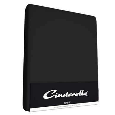 Drap housse Cinderella Noir (Coton)