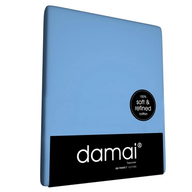 Drap-housse Surmatelas Damai 15 cm Azure (Coton)