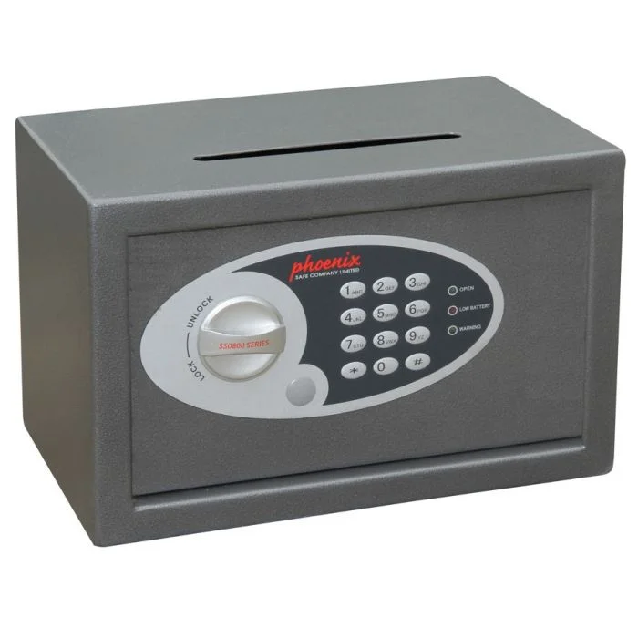 Coffre-fort Tirelire - Serrure à Code - 10 L PHOENIX SS0801ED