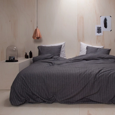 Parure de Lit Damai Boston Anthracite Flanelle