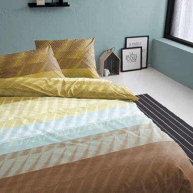 Parure de Lit Damai Pleat Ochre Flanelle