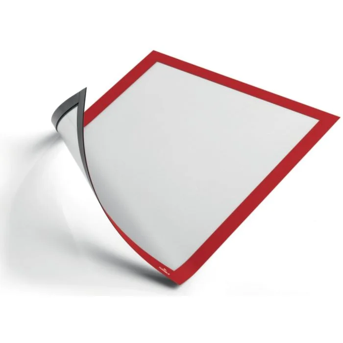 Cadre d'affichage magnétique - A4 - Rouge DURABLE Lot de 5