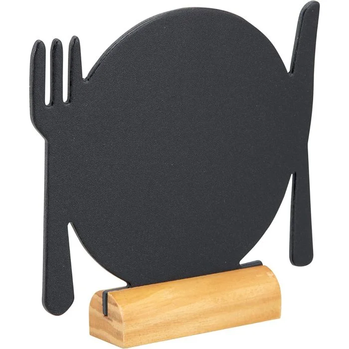 Ardoise de Table - Forme Assiette SECURIT Silhouette