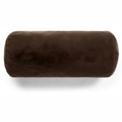 Coussin Boudin Essenza Furry Chocolat (22 x 50 cm)