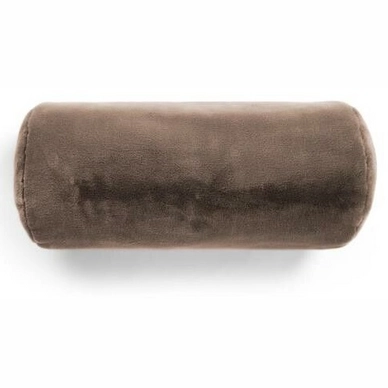 Coussin Boudin Essenza Furry Taupe (22 x 50 cm)