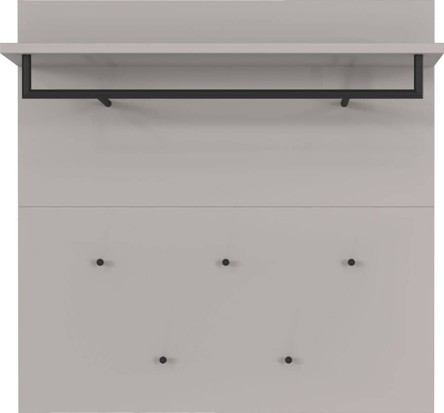 Porte-manteau mural Elton | 96 x 30 x 96 cm | Gris