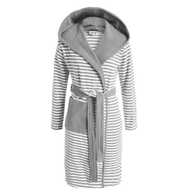 Peignoir de bain Esprit Striped Hoodie Grey