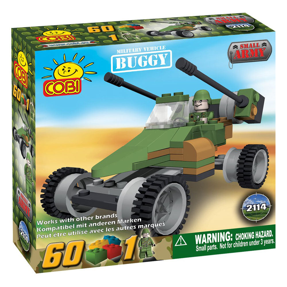 Small Army 60 Piece Buggy Military Vehicle Construction