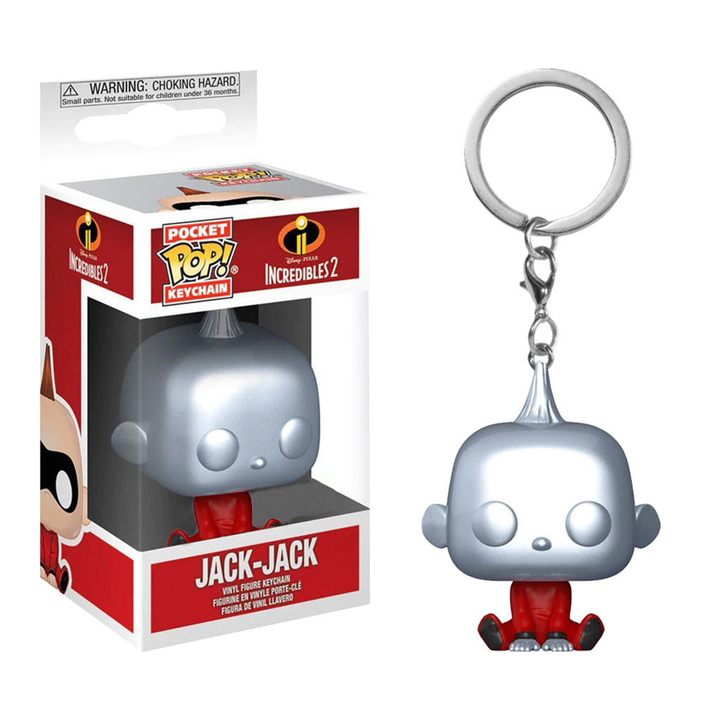 Incredibles 2 Jack-Jack Metallic Us Pocket Pop! Porte-clés