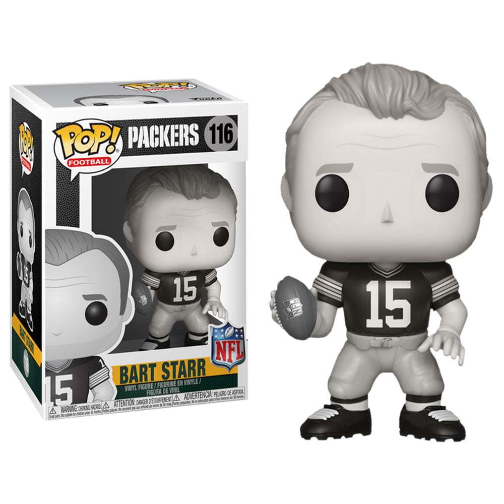 NFL Legends Bart Starr Black & White Pop! Vinyle