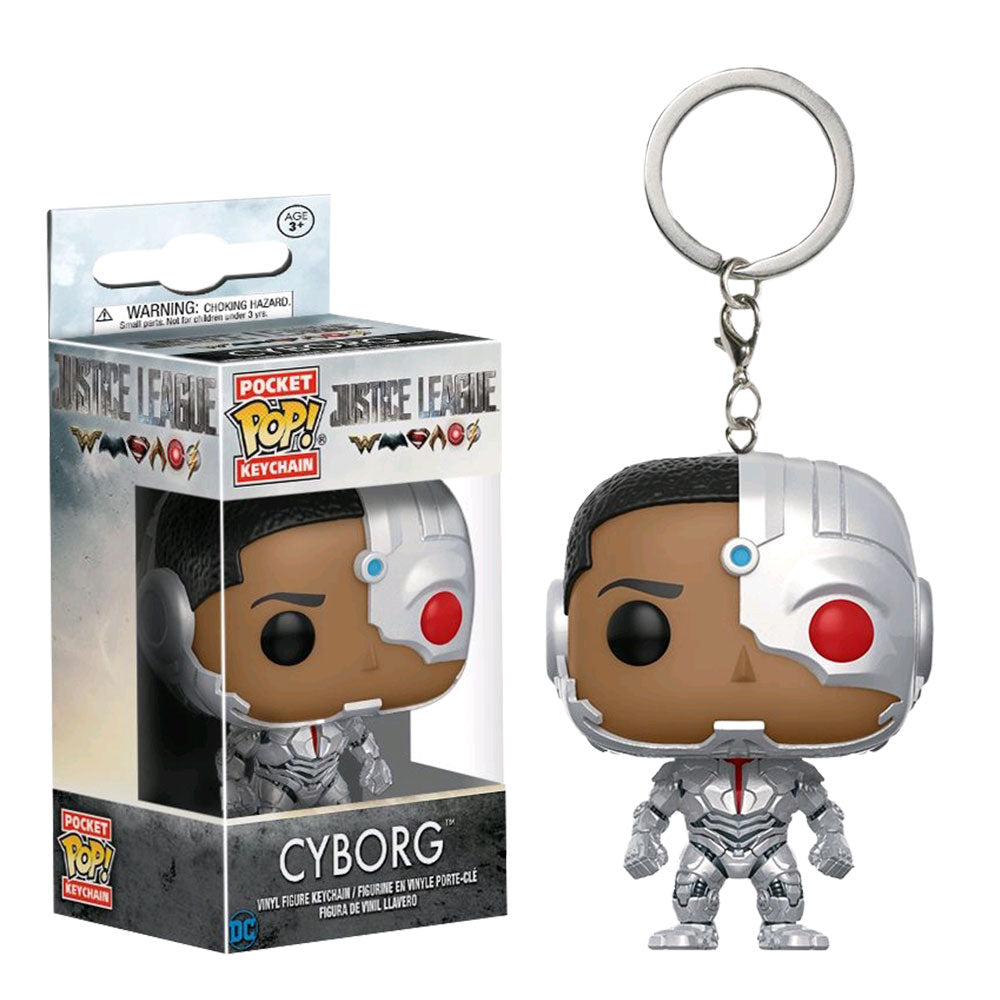 Movie de Justice League Cyborg Pocket Pop! Porte-clés