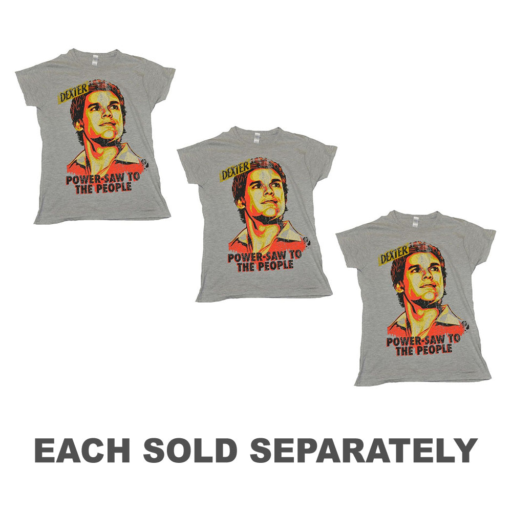 T-shirt féminin Marle Grey Marle Dexter Power-Saw Grey