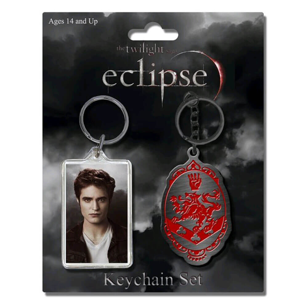 Twilight Saga Eclipse Keychain 2 Pk Edward & Crest
