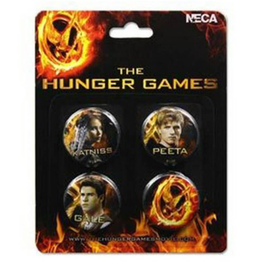 L'ensemble de broches de Hunger Games de 4 cast
