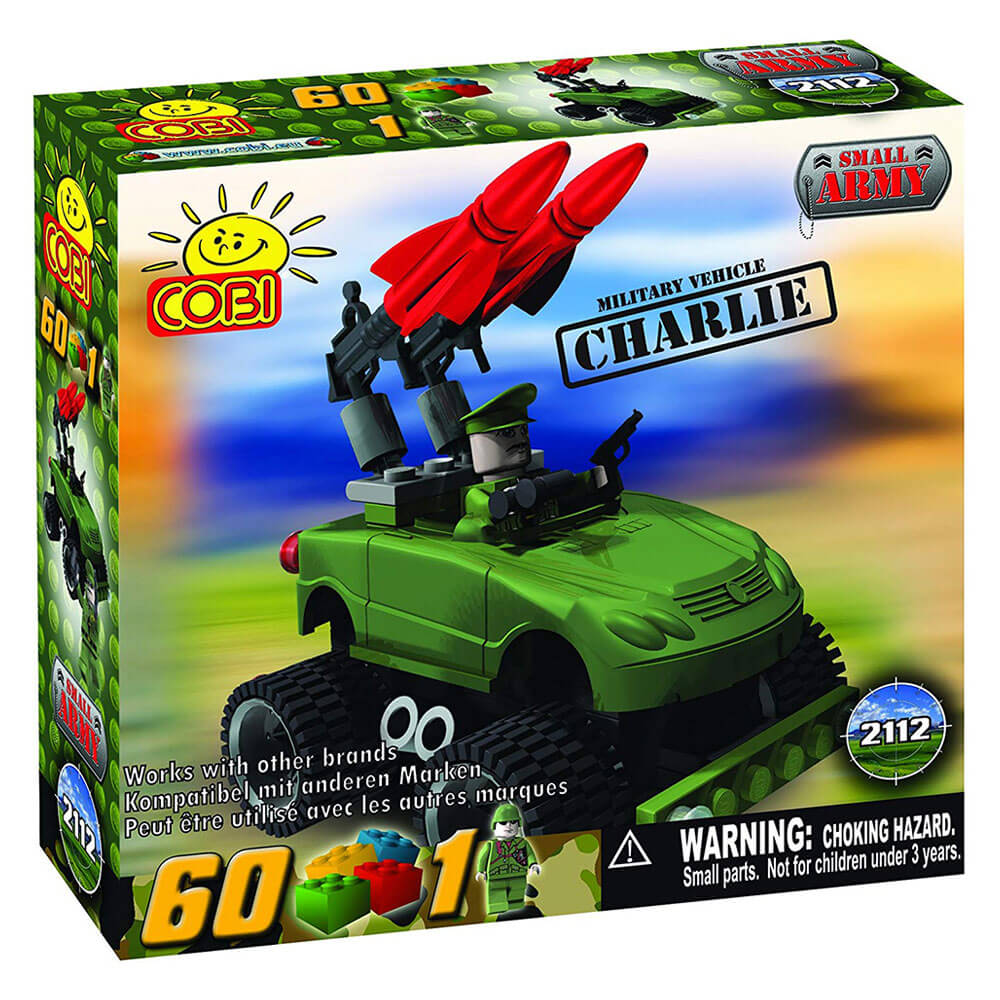 Petite armée 60 pièces Charlie Military Veh Construction Set
