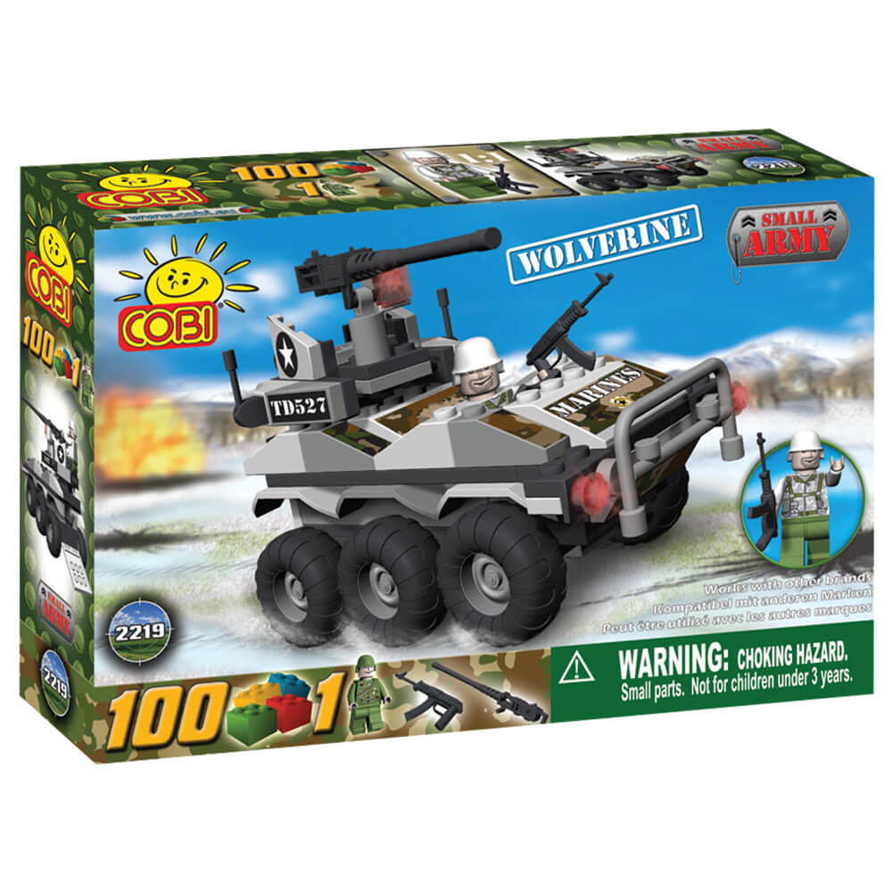 Small Army 100 Piece Wolverine Military Veh Construction Ensemble