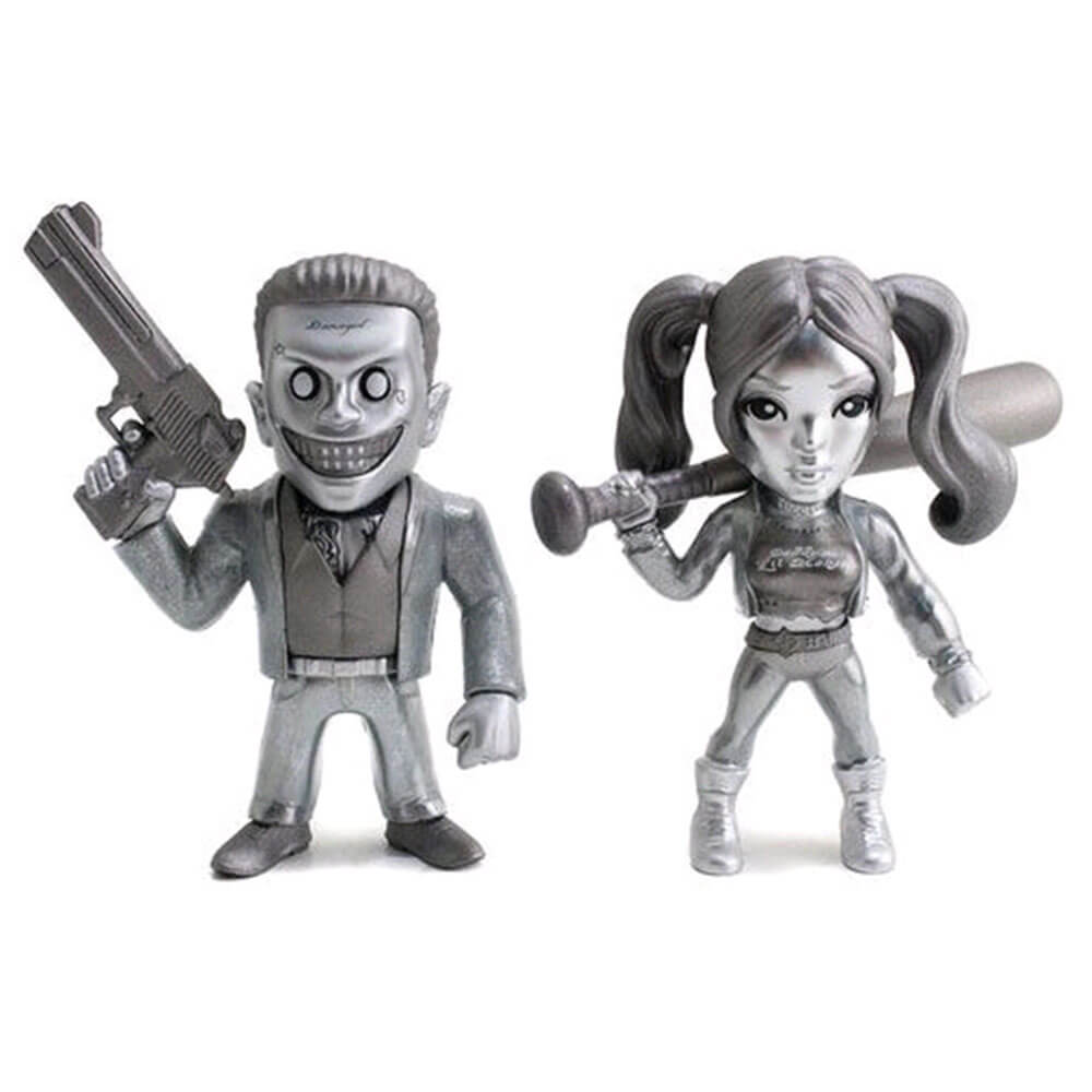 Suicide Squad Harley Quinn & Joker Us 4 "Bare Metal 2 Pack