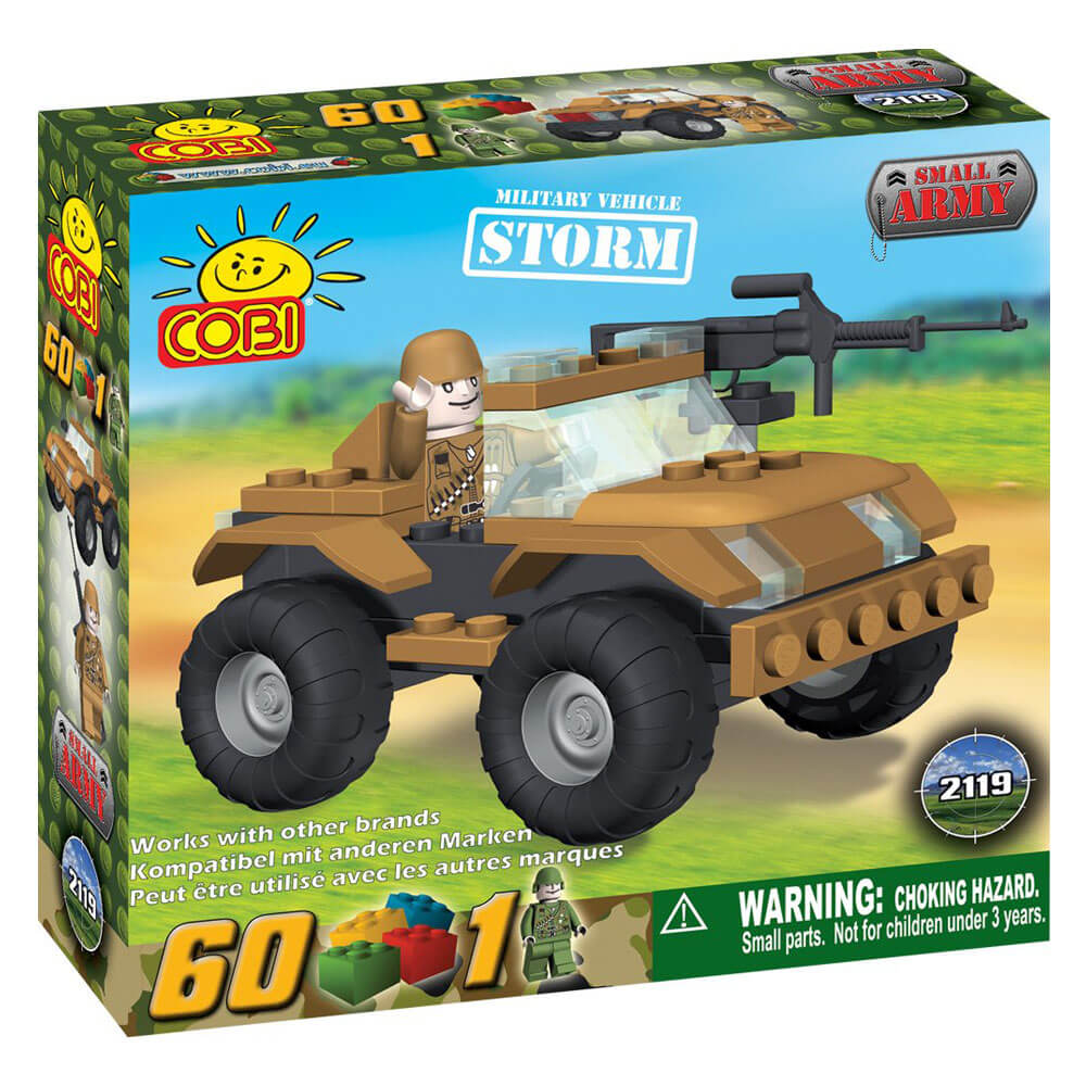 Petite armée 60 pièces Storm Military Vehicle Construction