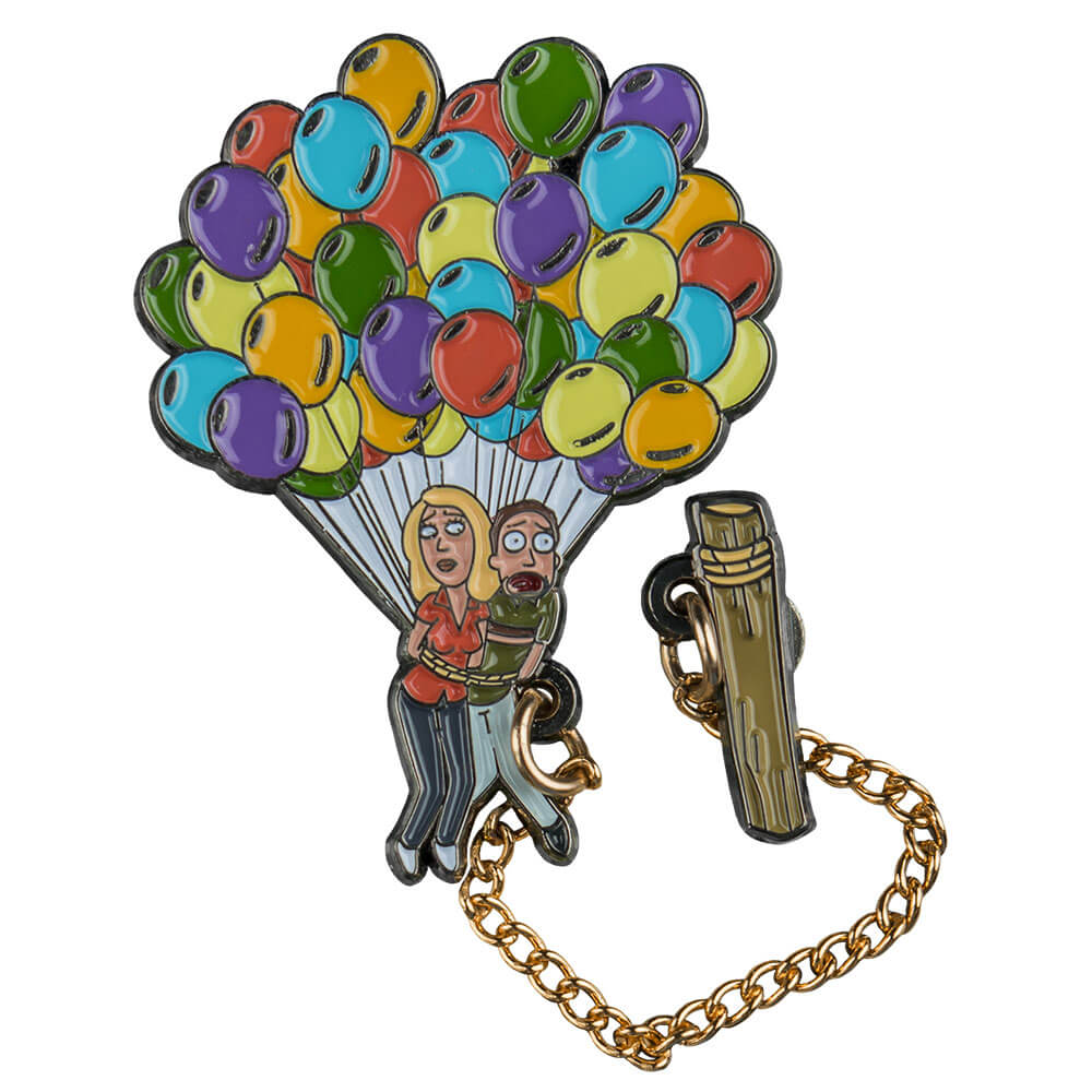 Rick et Morty Jerry & Beth Floating Ematel Pin d'émail