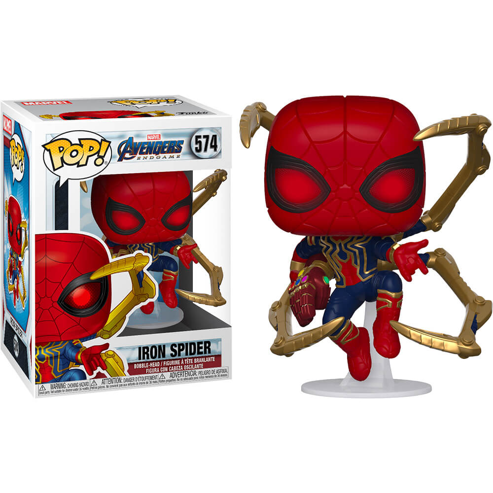 Avengers 4 Endgame Iron Spider avec Nano Gauntlet Pop! Vinyle