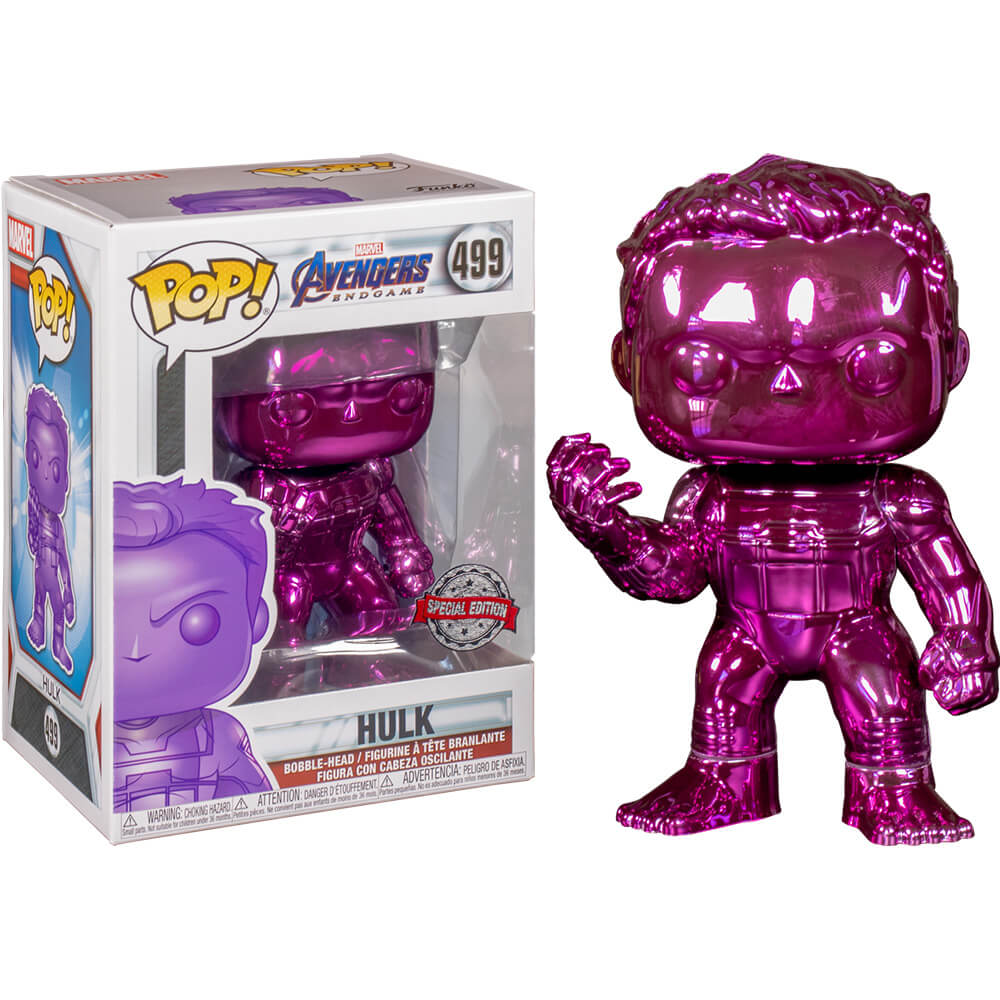 Avengers 4 Endgame Hulk Purple Chrome Us Excl Pop! Vinyle
