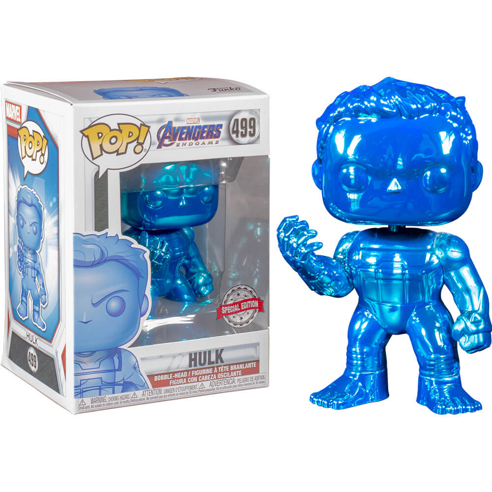 Avengers 4 Endgame Hulk Blue Chrome Us Excl Pop! Vinyle