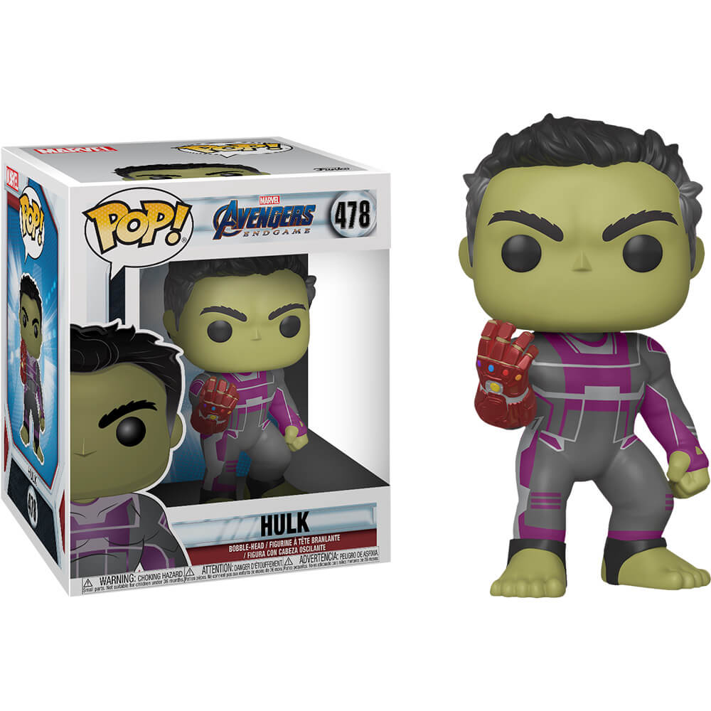 Avengers 4 Hulk de fin de partie avec Gauntlet 6 "Pop! Vinyl