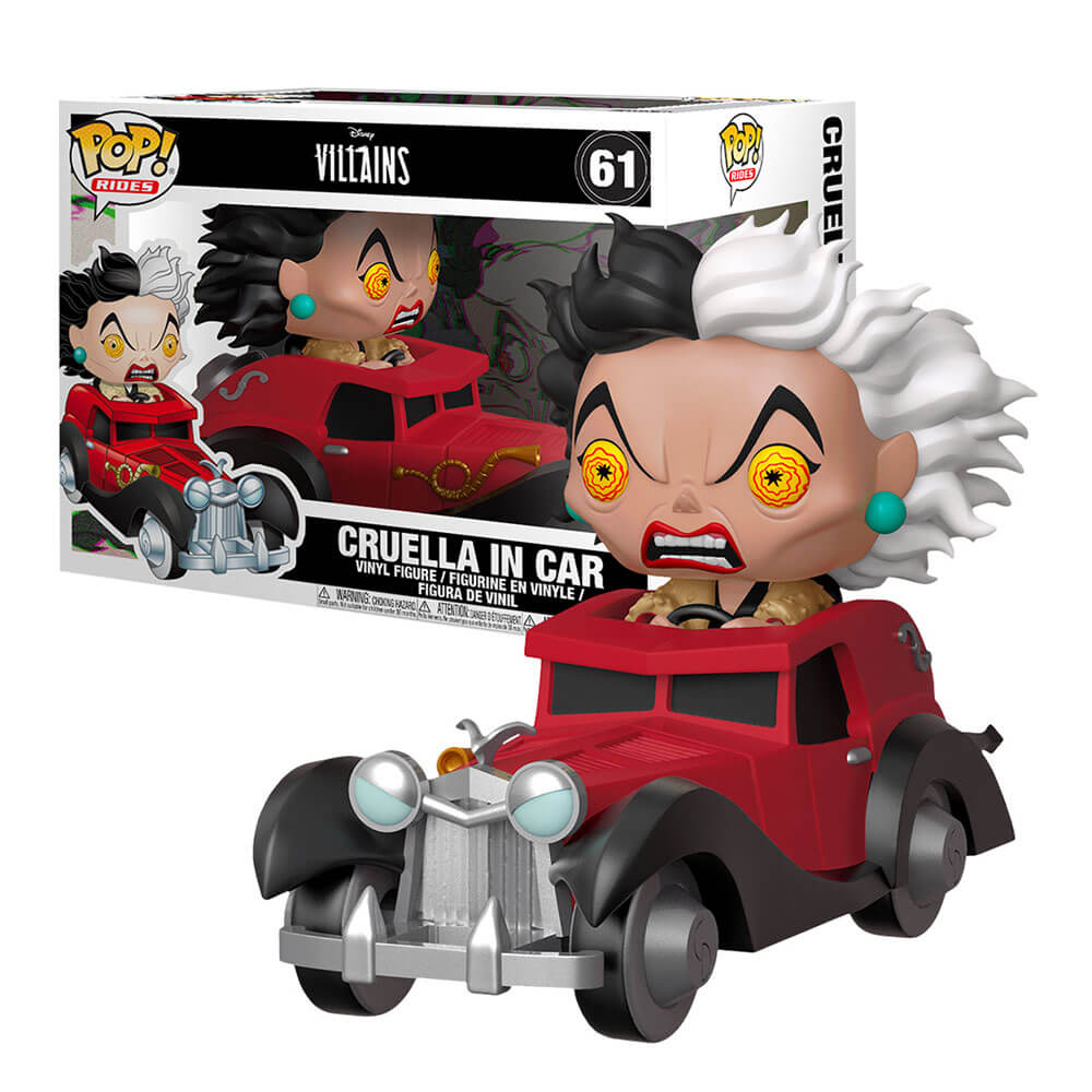 101 Dalmatians Cruella en voiture US Pop exclusif! Monter