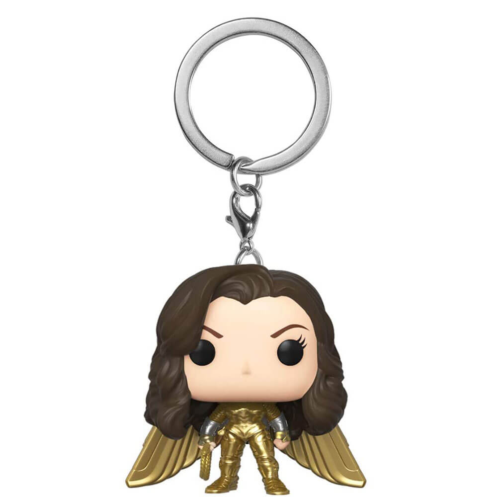 Wonder Woman 1984 Gold No Casque Pocket Pop! Porte-clés