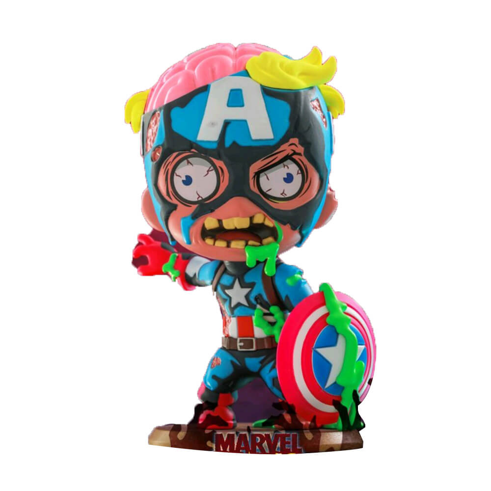 Marvel Zombies Captain America Cosbaby fluorescent