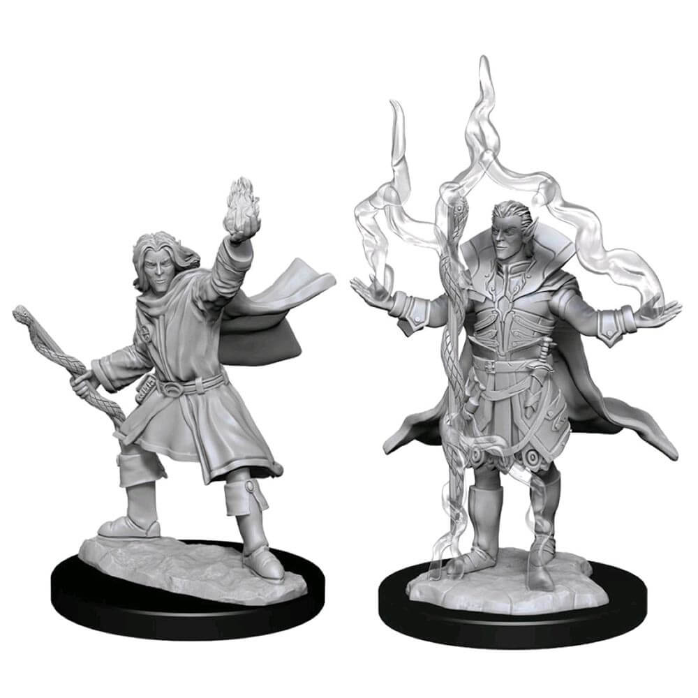 Pathfinder Deep Cuts Miniatures non peintes: Elf Sorcerer Male