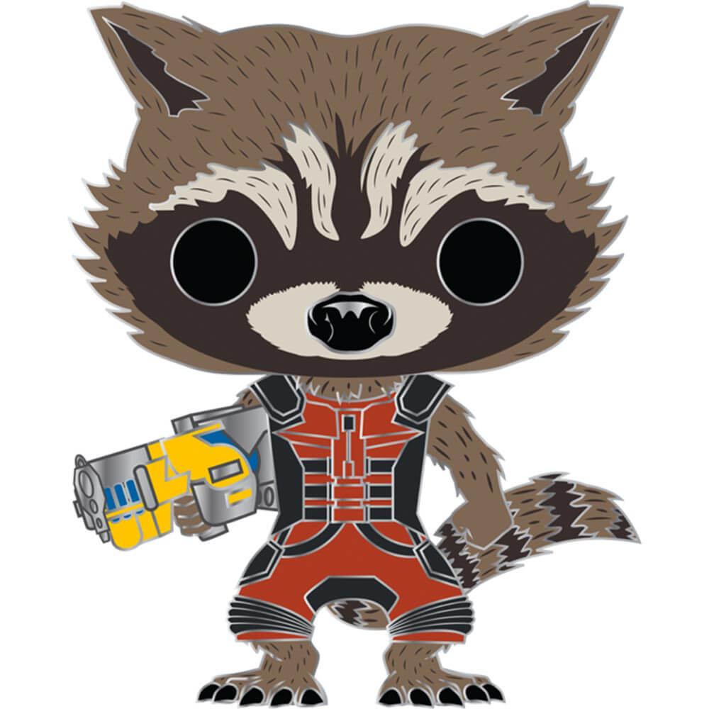 Rocket Raccoon 4 "Pin d'émail en vinyle
