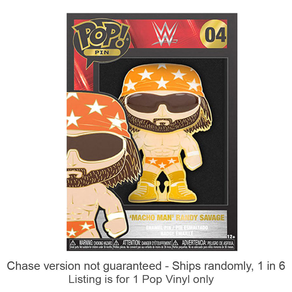 Randy Macho Man Savage 4 "POP! ENAMEL PIN CHASE SHASE 1 sur 6