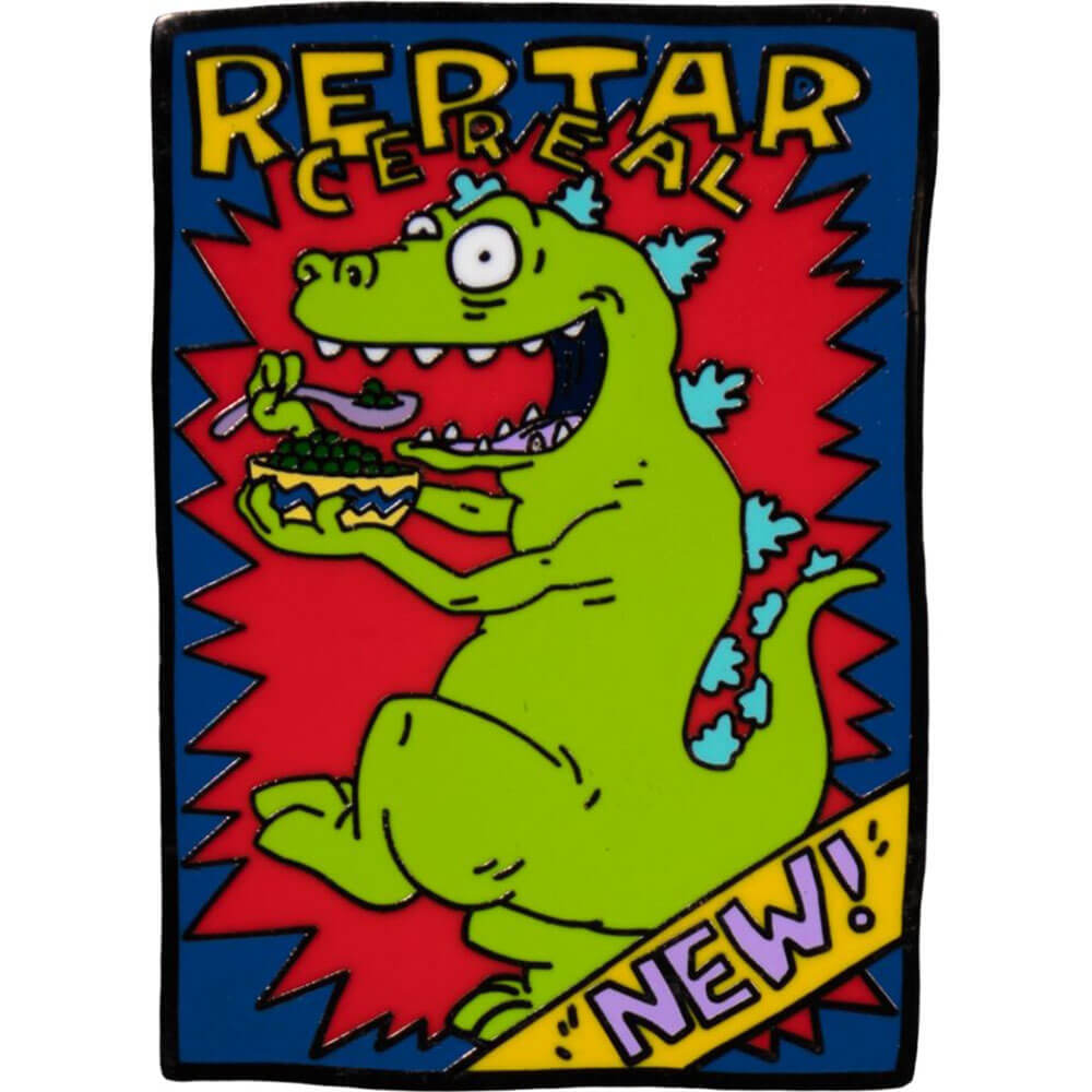 Rugrats Reptar Cereal Glow Ematel Pin