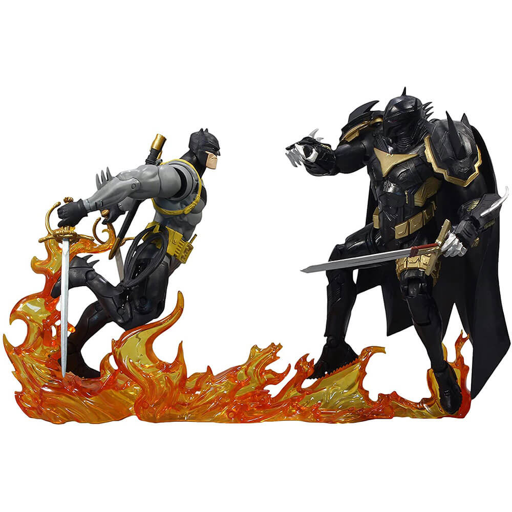 White Knight Batman vs Azrael Batman Armor 7 "Figure 2pk