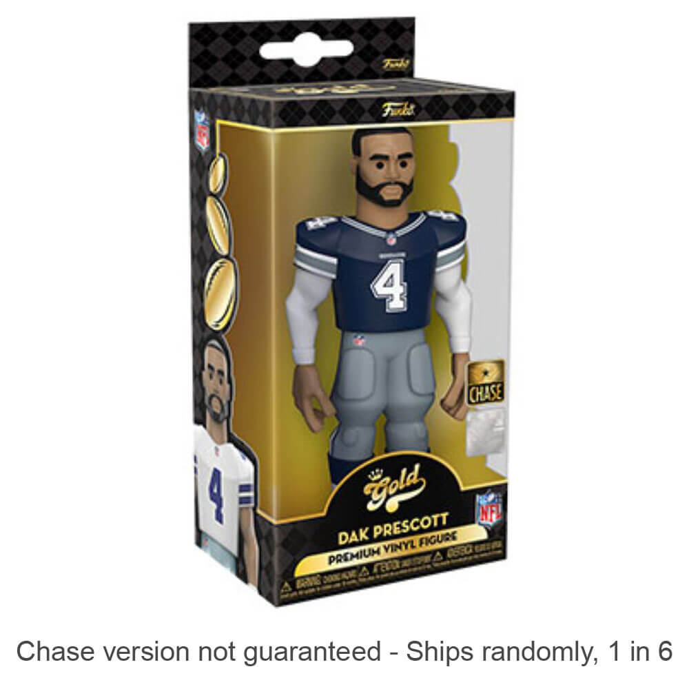 NFL Cowboys Dak Prescott 5 "Vinyl Gold Chase Ships 1 sur 6