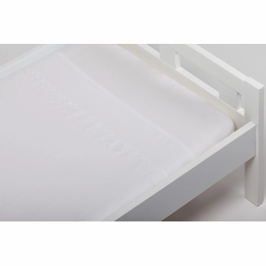 Drap Lit Bébé Briljant Beauty Blanc