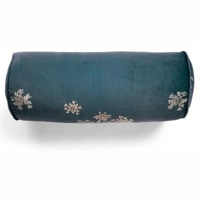 Coussin Boudin Essenza Lauren Bleu Indigo (22 x 50 cm)